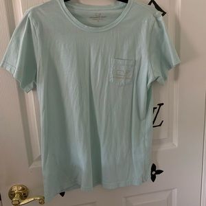 mint green vineyard vine tee
